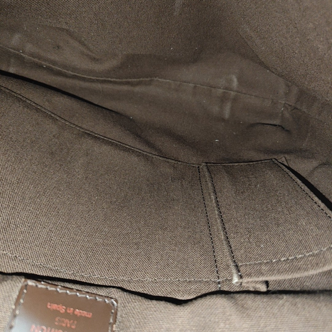BROOKLYN Damier Ebene Coated Canvas Brown