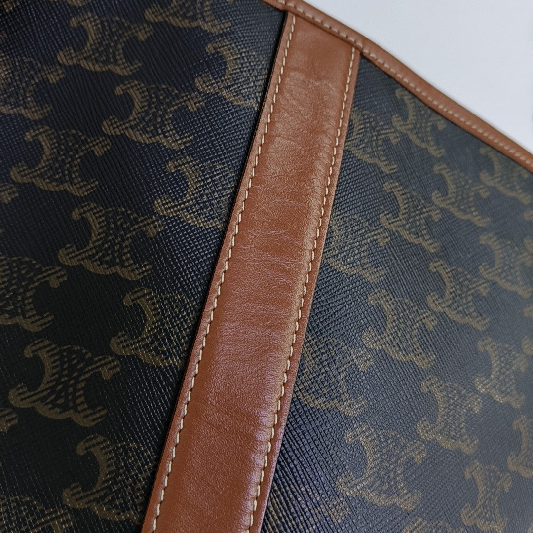 TRIOMPHE CANVAS Small Coated Canvas Brown