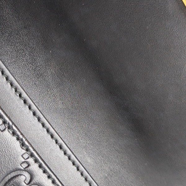 Interlocking G Small Monogram Calfskin Black Wallet