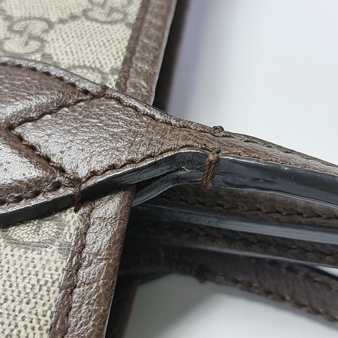 Monogram Coated Canvas Top Handle Bag Beige