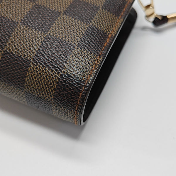 SAINT LOUIS Damier Ebene Coated Canvas Brown