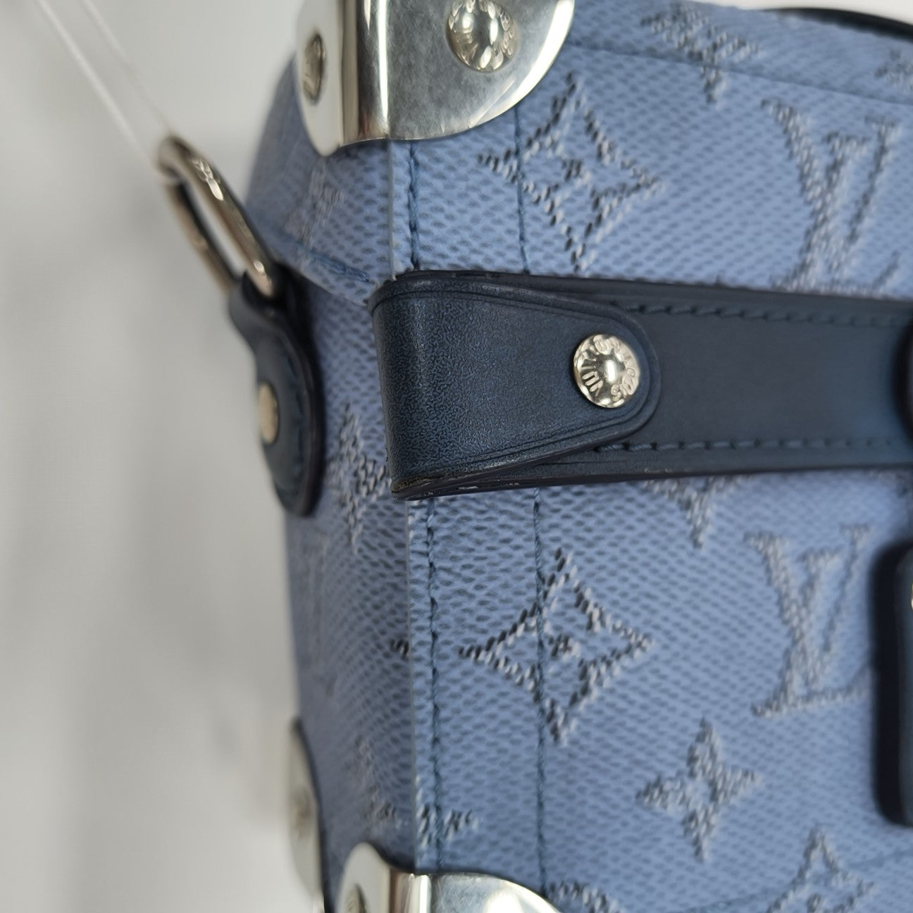 SOUL TRUNK Monogram Coated Canvas Blue