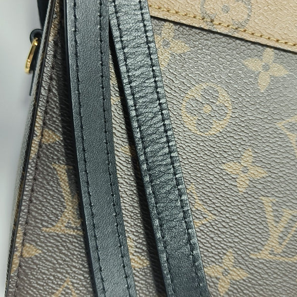 CAMERA BOX Monogram Coated Canvas Brown