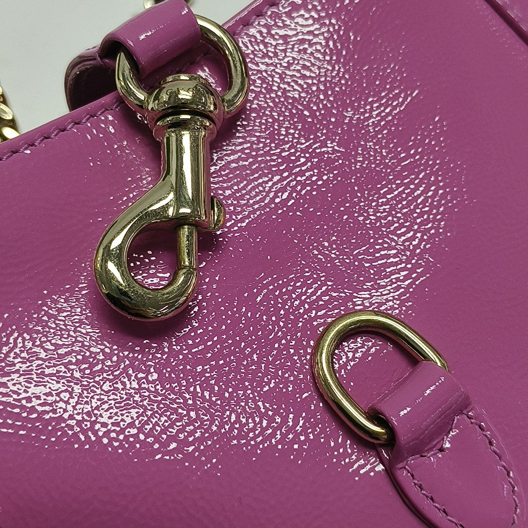 Jackie Notte Mini Patent Leather Pink