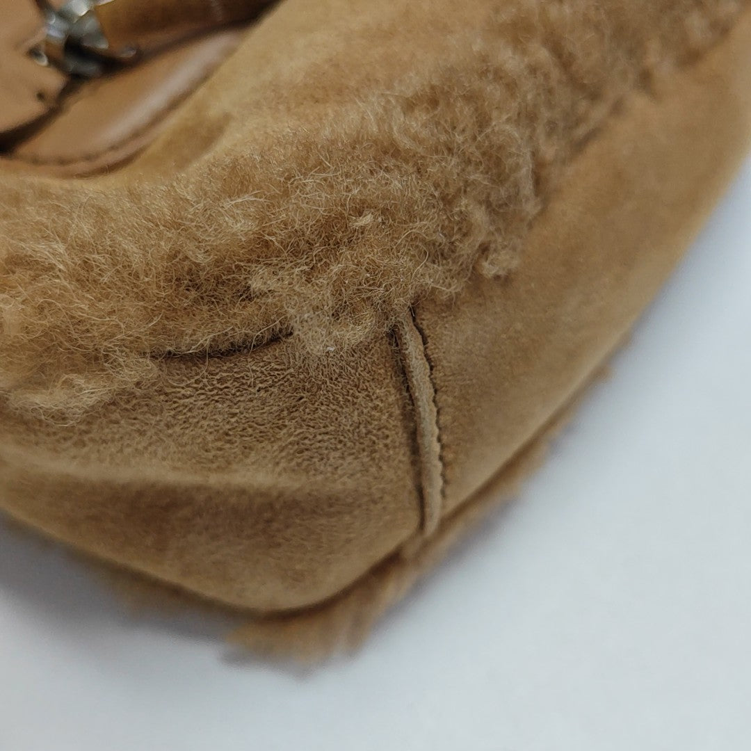 Suede Shoulder Bag Brown