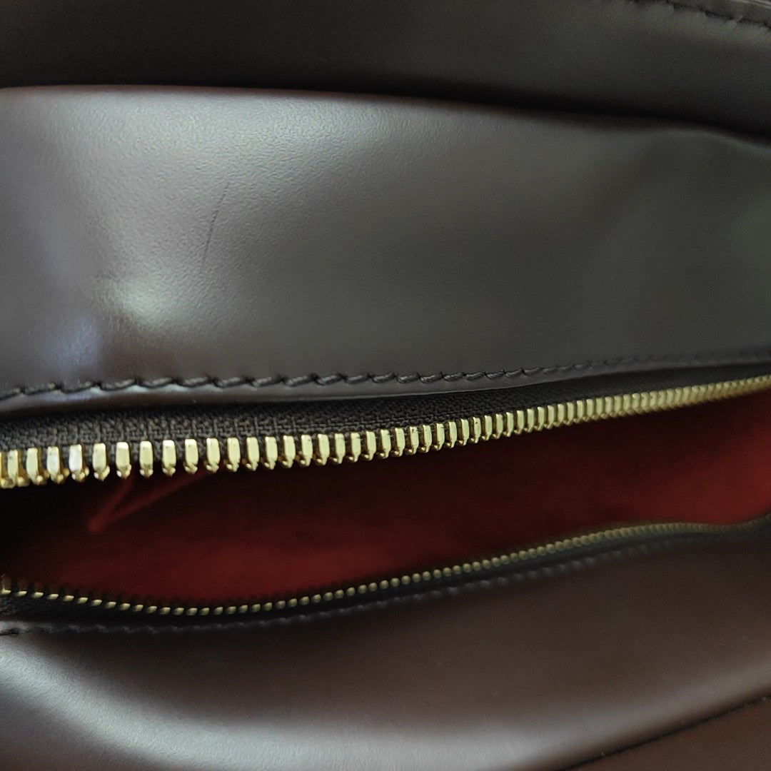 SARRIA HORIZONTAL Damier Ebene Coated Canvas Brown