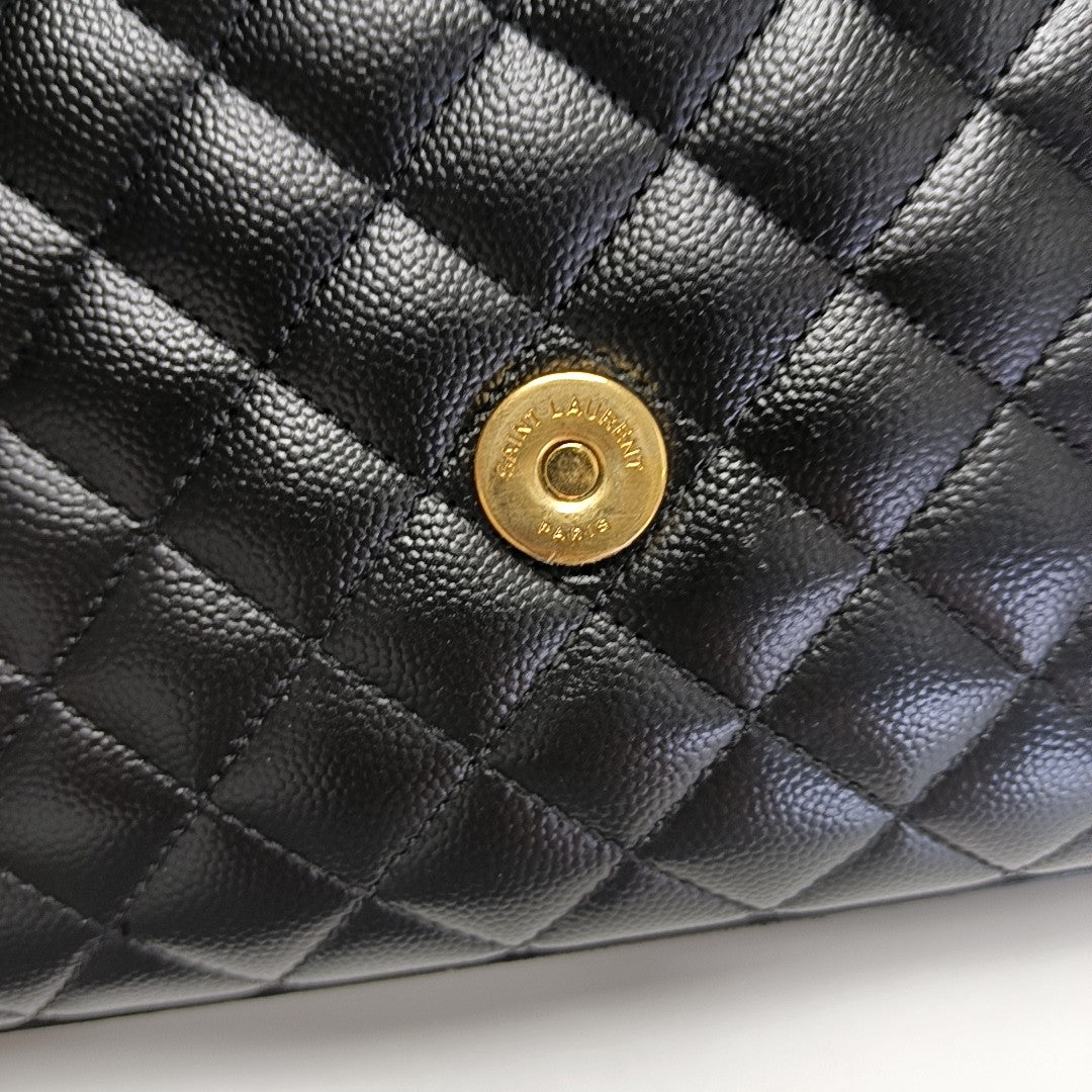ENVELOPE Medium Quilted Calfskin Black