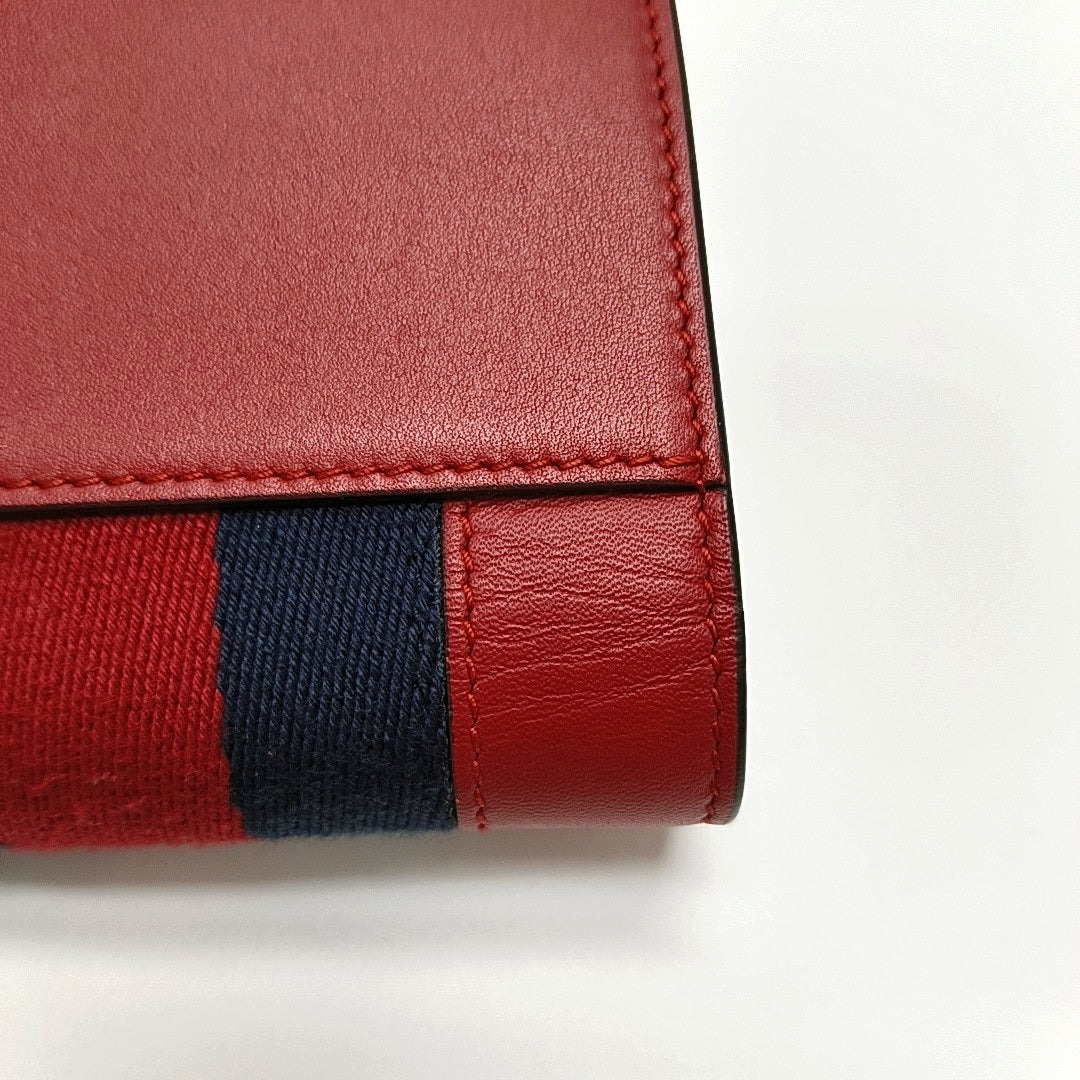 Authenticated pre-owned  Sylvie Calfskin Red Wallet - Wallet at Looply