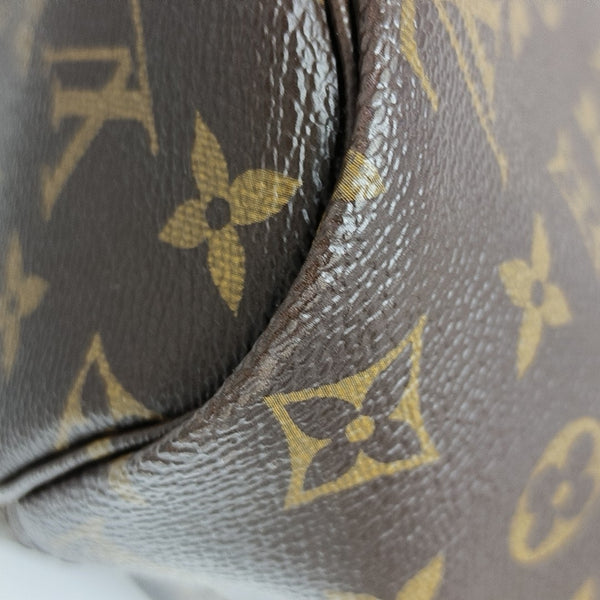 NEVERFULL MM Monogram Coated Canvas Brown
