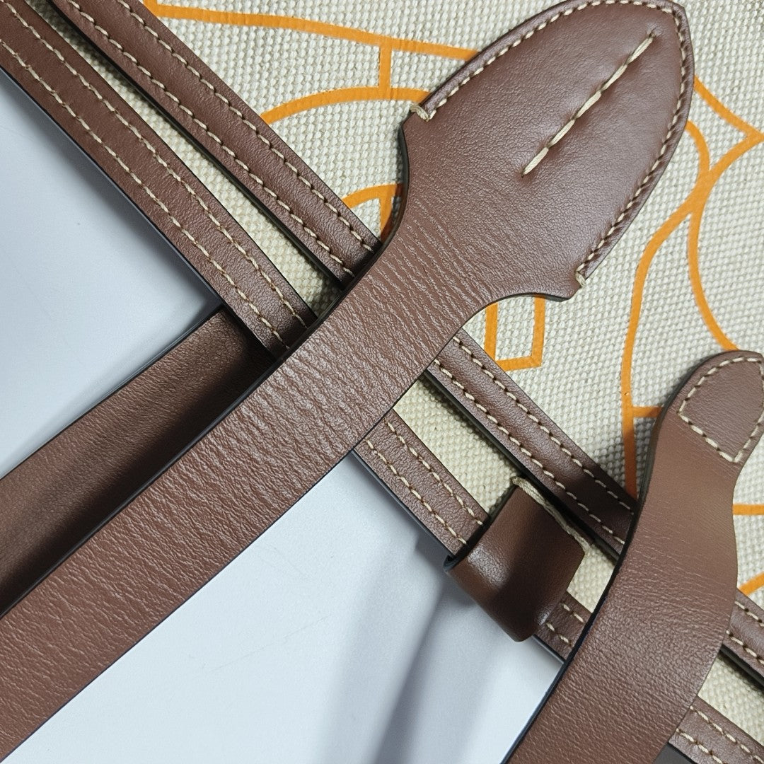 The Belt Medium Canvas Beige