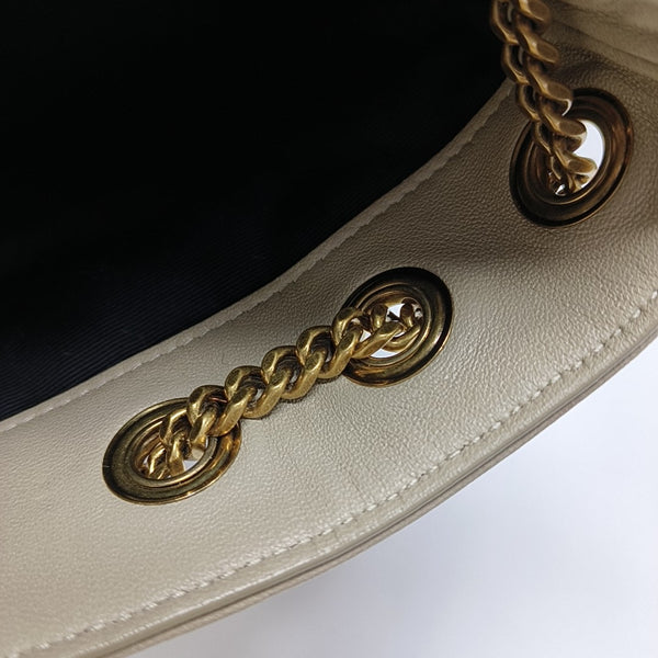 JOE Mini Chevron Lambskin Beige
