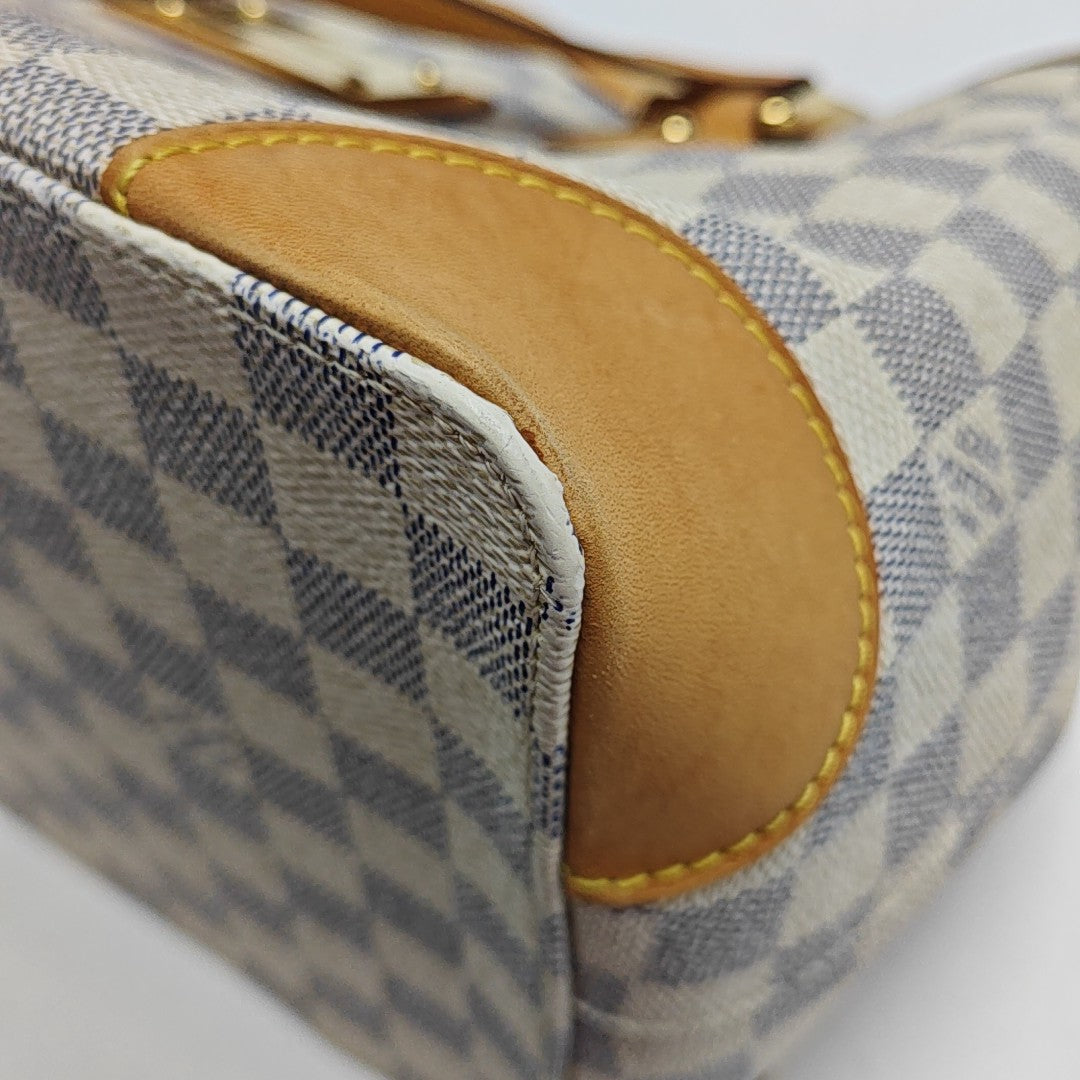 HAMPSTEAD PM Damier Azur Coated Canvas White