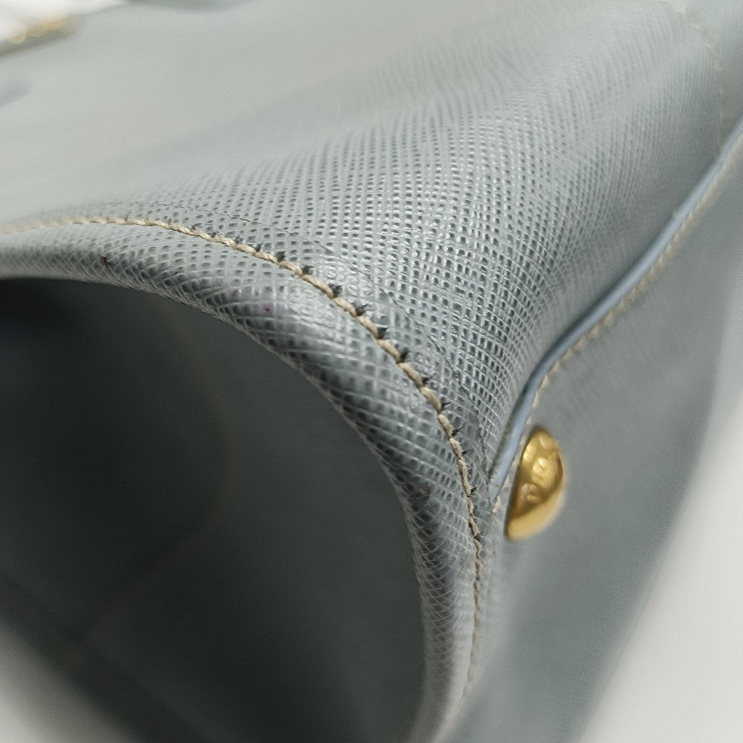Saffiano Calfskin Top Handle Bag Blue
