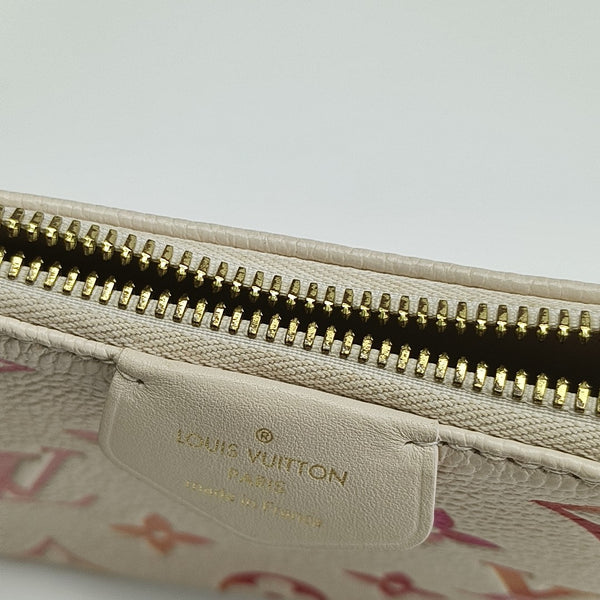 EASY POUCH ON STRAP Monogram Calfskin Beige