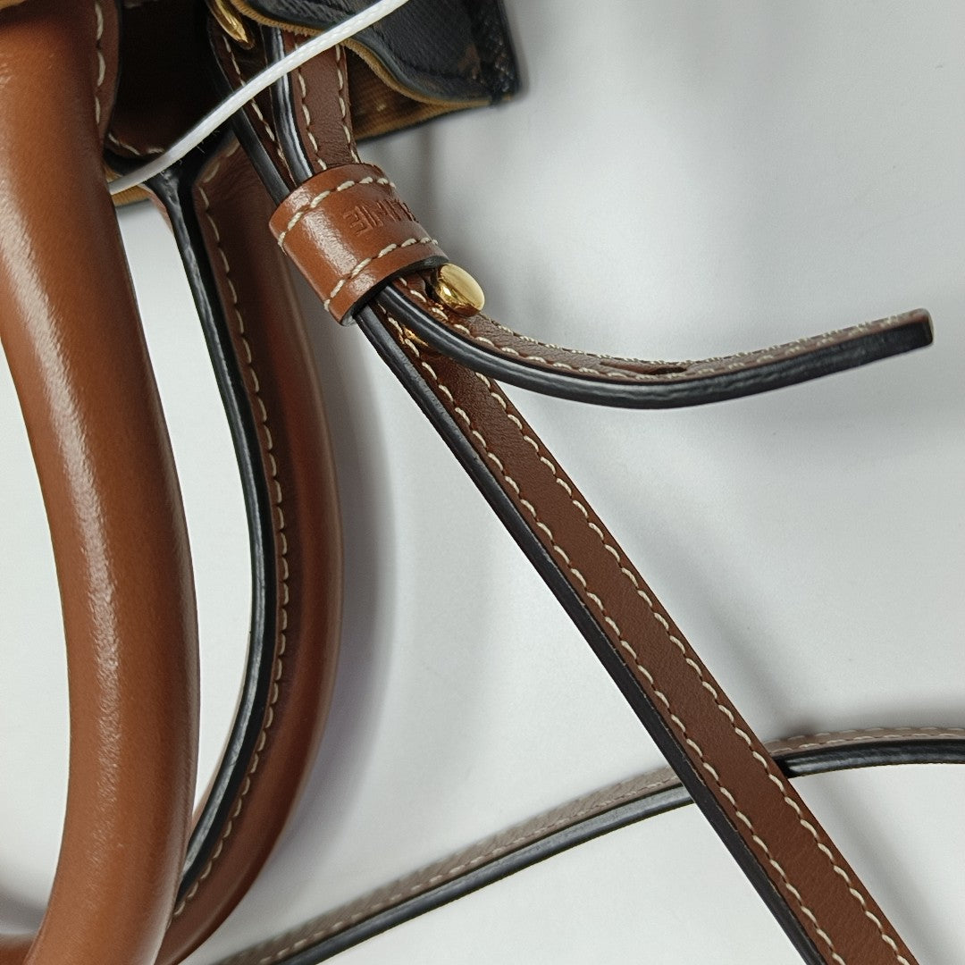 CABAS CELINE Mini Coated Canvas Brown
