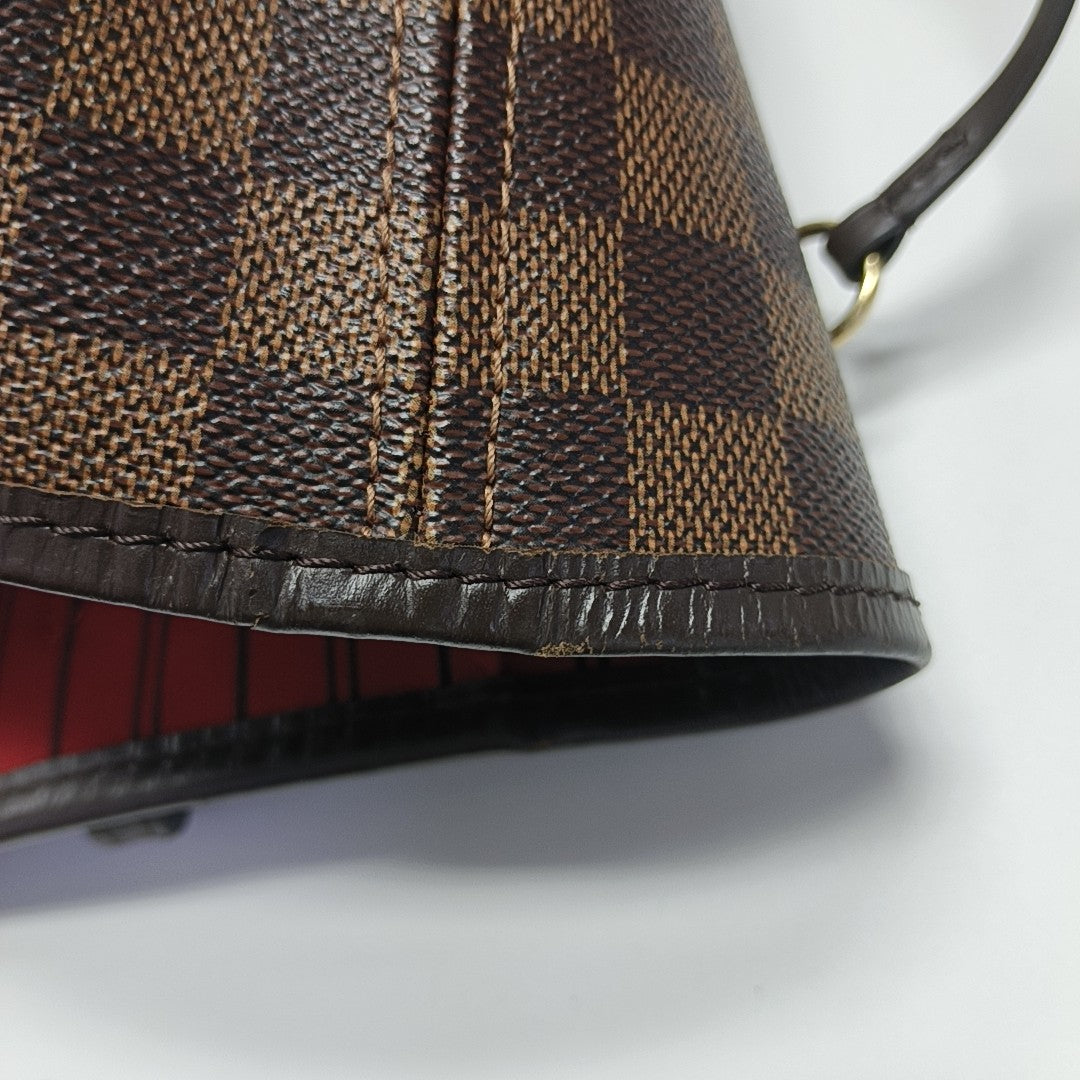 NEVERFULL MM Damier Ebene Coated Canvas Brown
