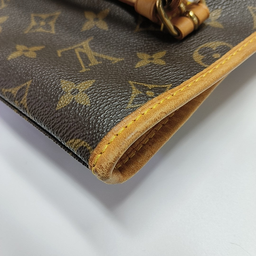 BUCKET GM Monogram Coated Canvas Brown