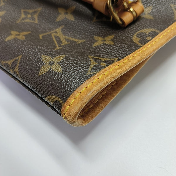BUCKET GM Monogram Coated Canvas Brown