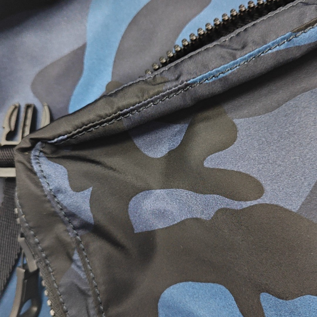 Nylon Backpack Blue