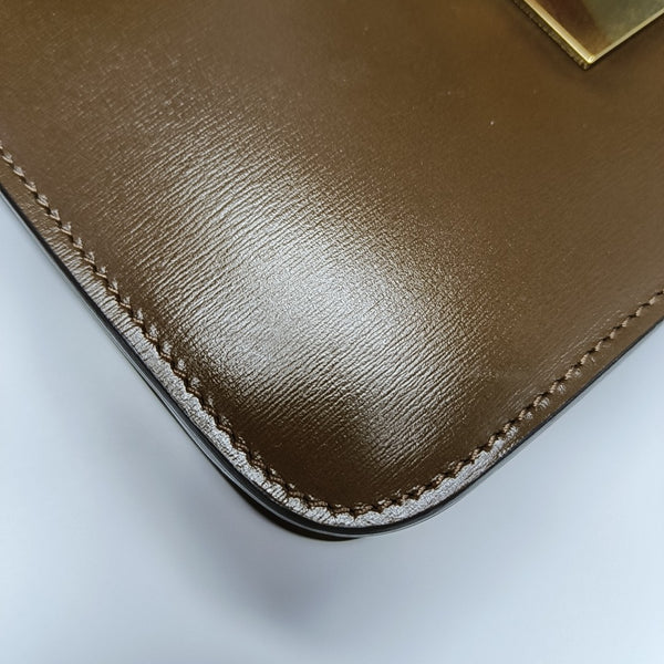 CLASSIC BOX Small Calfskin Brown