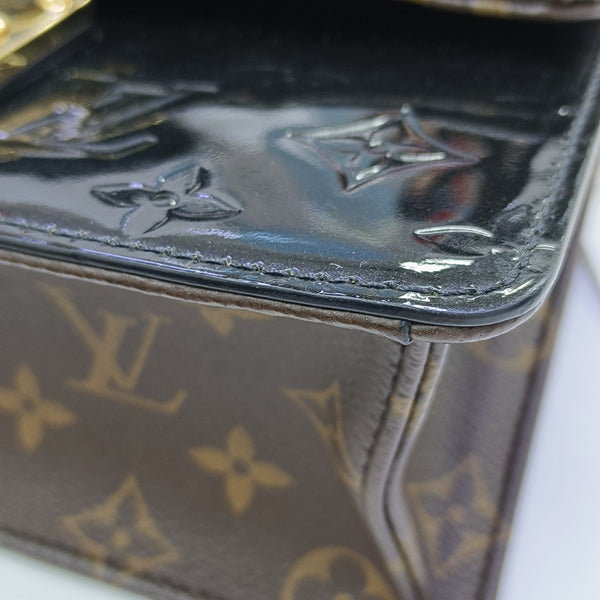 WYNWOOD Monogram Patent Leather Black