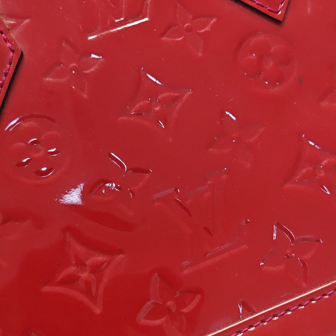 ALMA BB Monogram Patent Leather Red