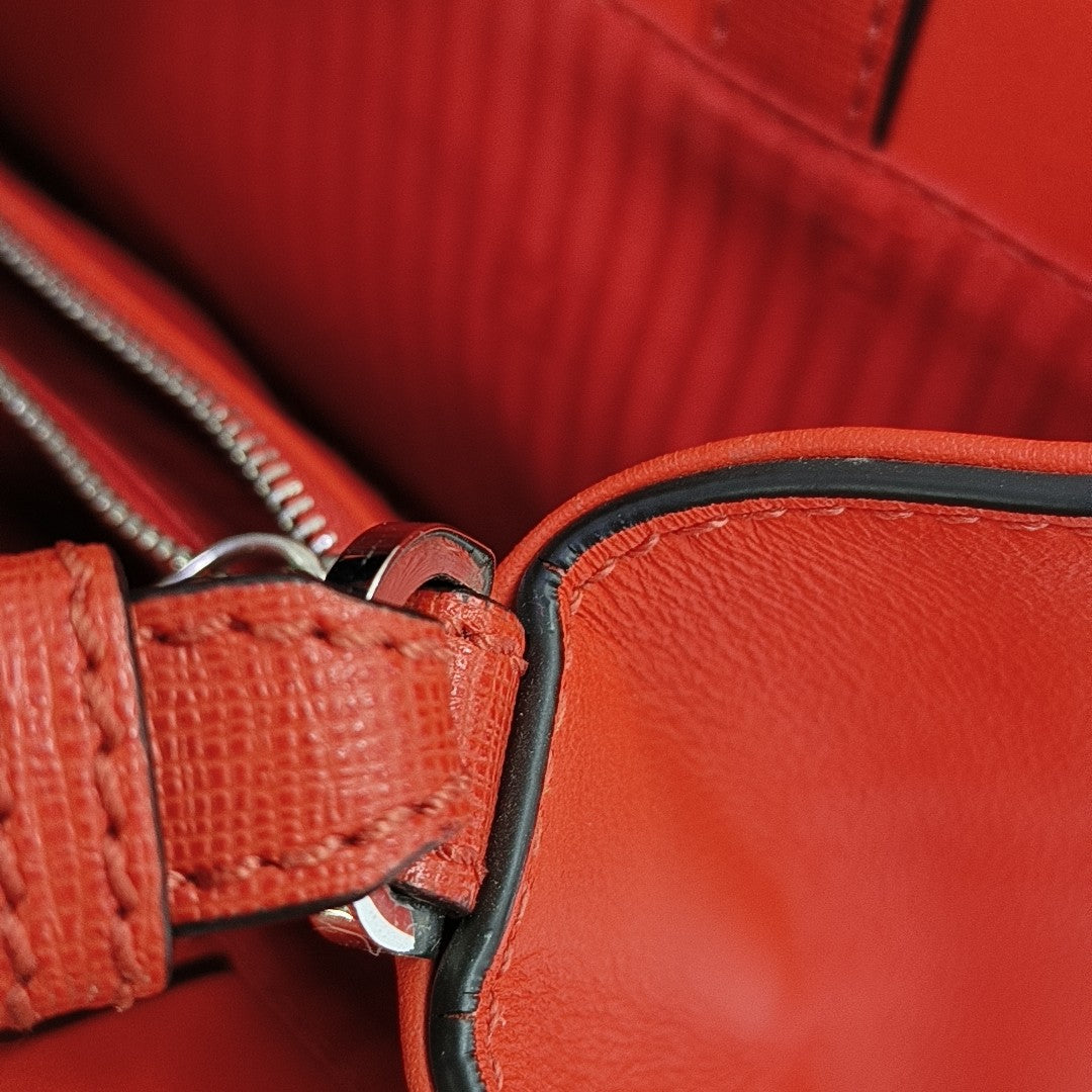 2 Jours Small Calfskin Red
