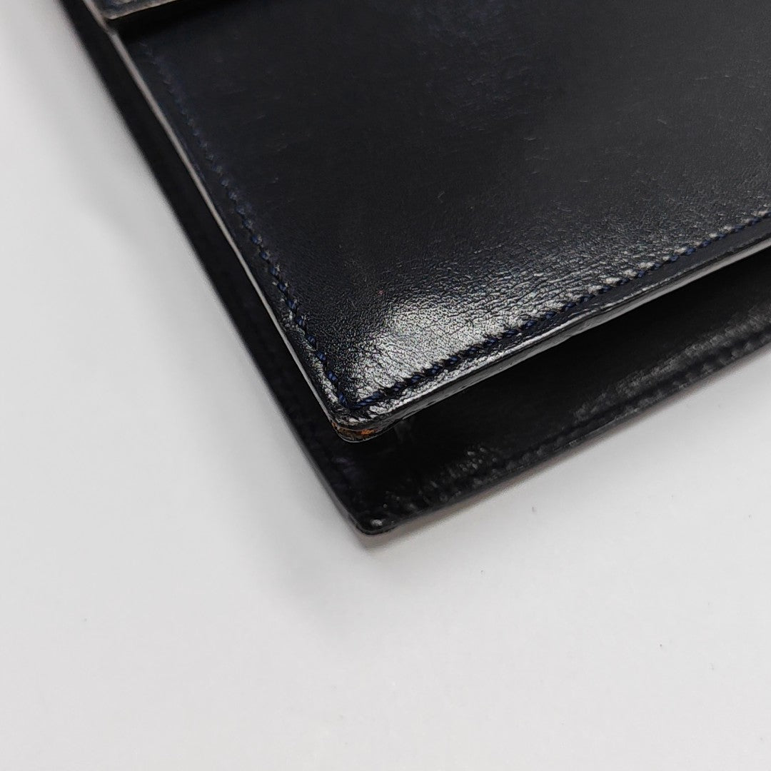 Calfskin Shoulder Bag Blue