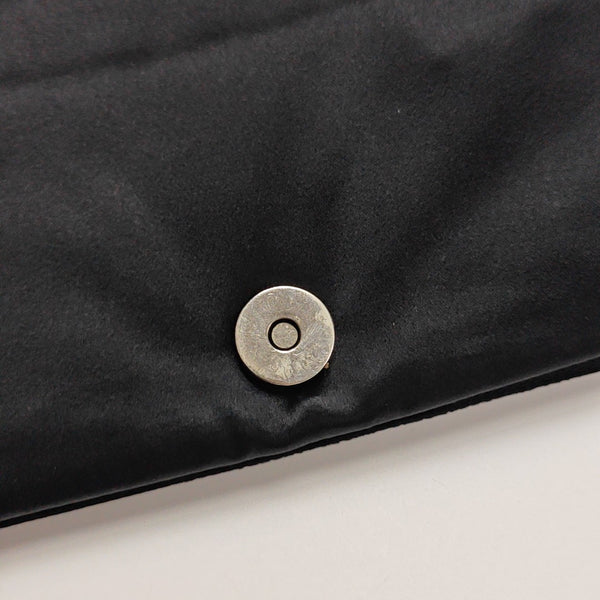Fabric Top Handle Bag Black