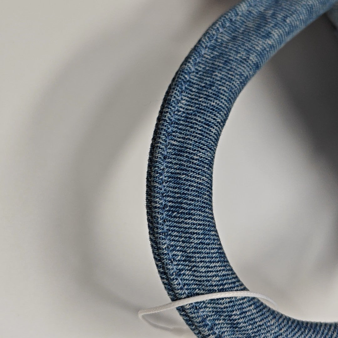 Hourglass Small Quilted Denim Blue