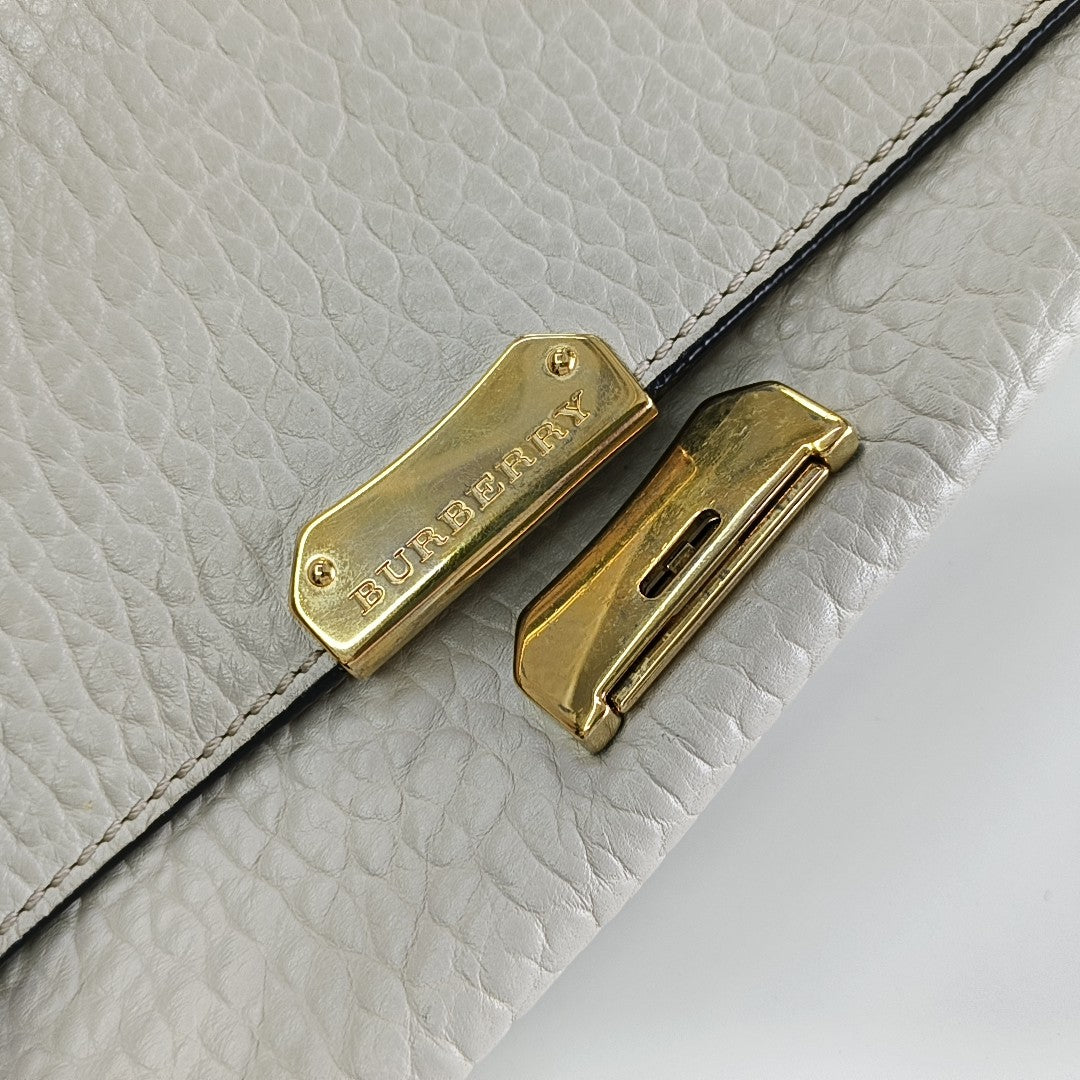 Calfskin Shoulder Bag Gray