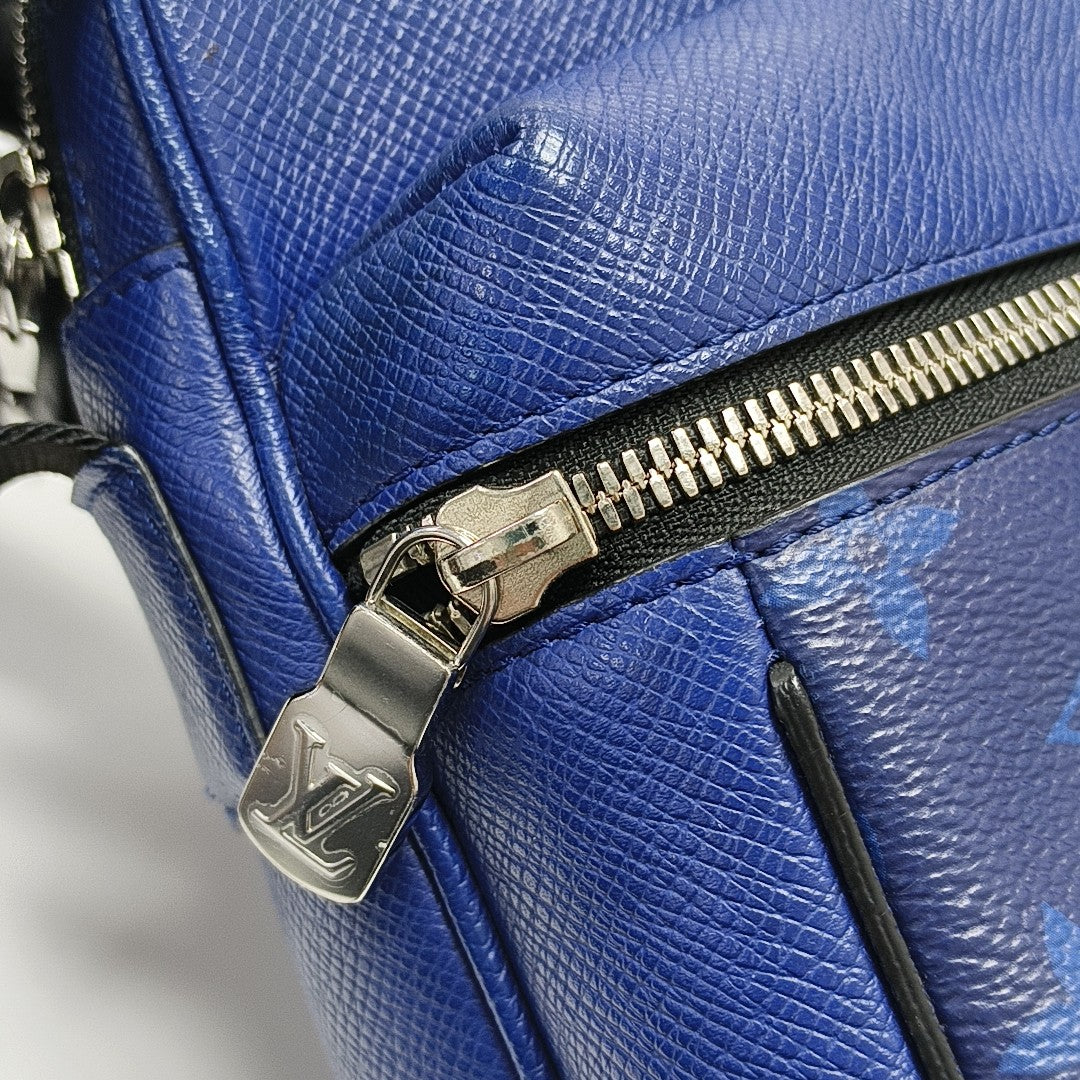 OUTDOOR PM Monogram Coated Canvas Blue