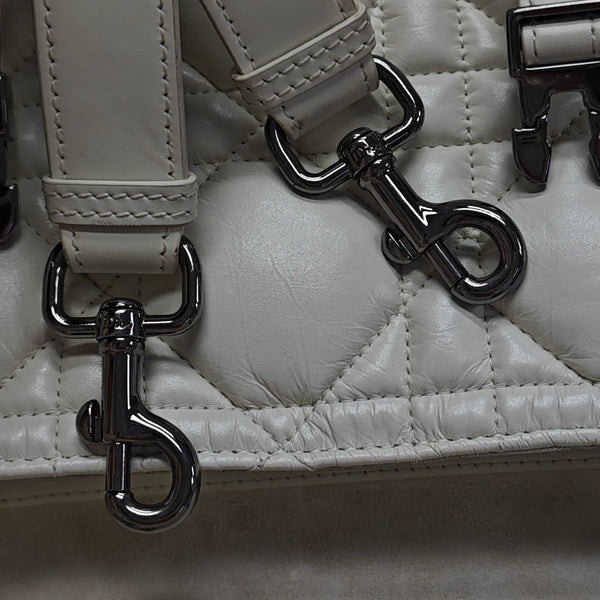 Diorcamp Small Cannage Calfskin White