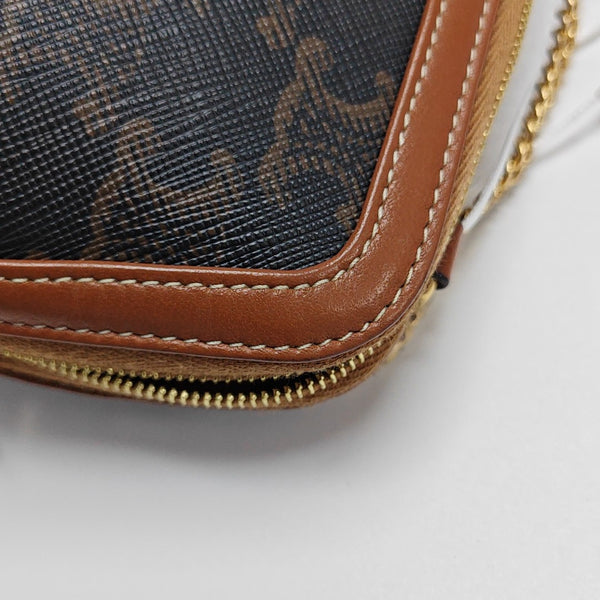 TRIOMPHE Mini Coated Canvas Brown