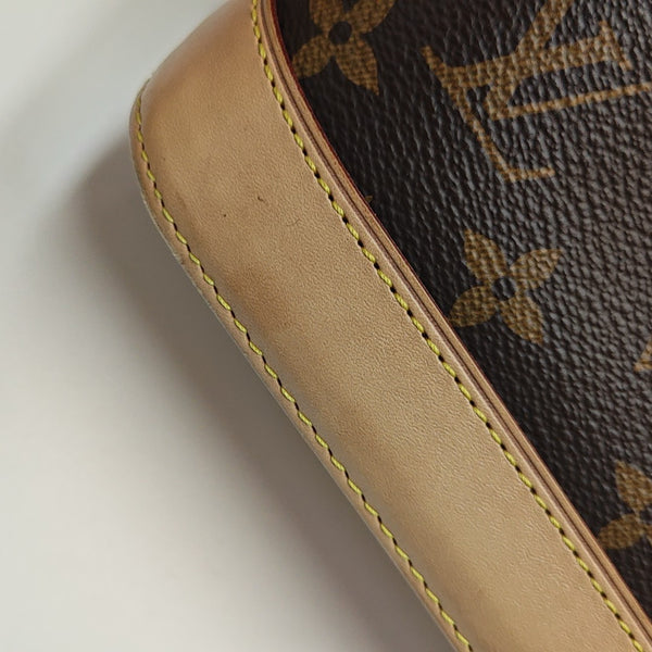 ALMA BB Monogram Coated Canvas Brown