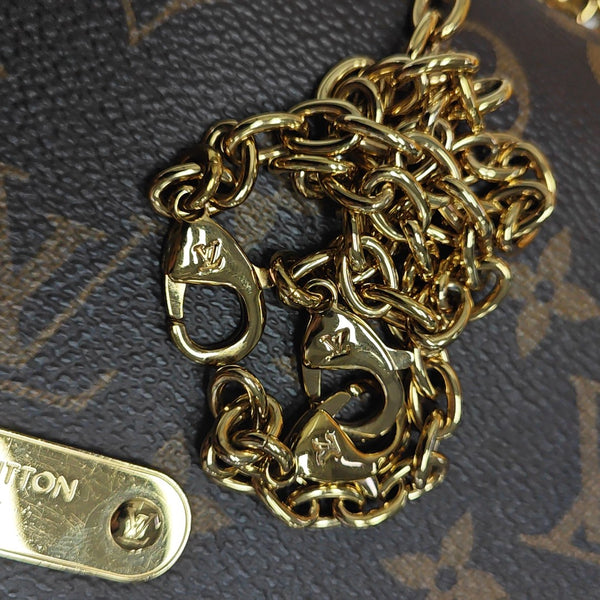 Lily Monogram Coated Canvas Brown