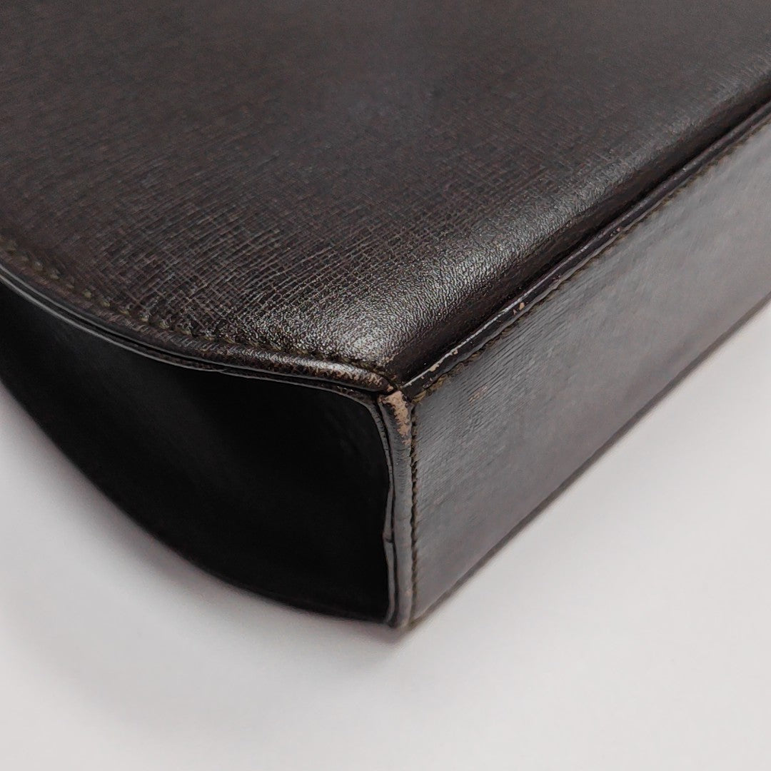 Calfskin Shoulder Bag Brown