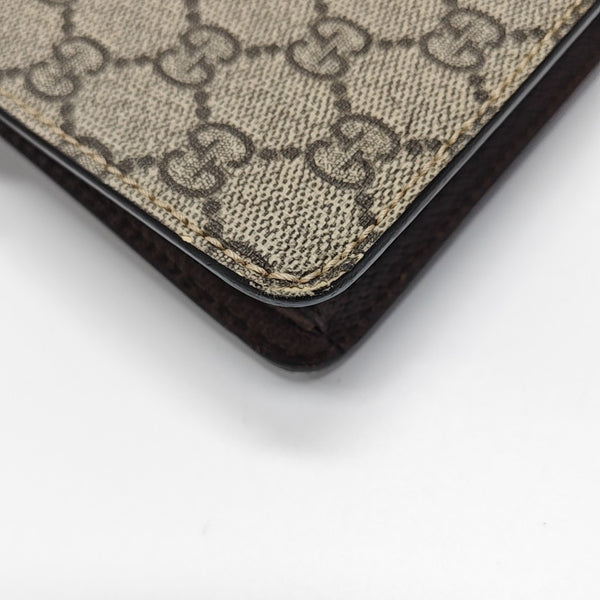 Monogram Coated Canvas Clutch Beige