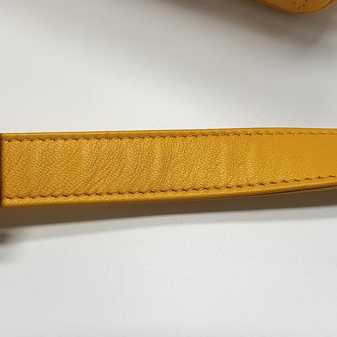 Lady Dior Small Cannage Lambskin Yellow