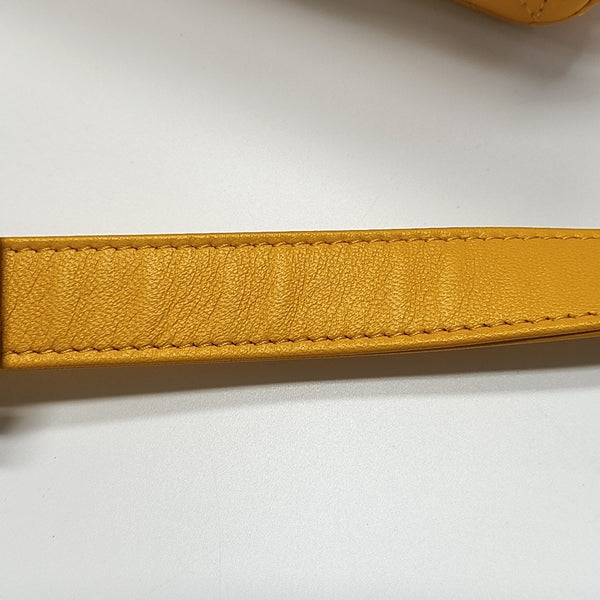 Lady Dior Small Cannage Lambskin Yellow