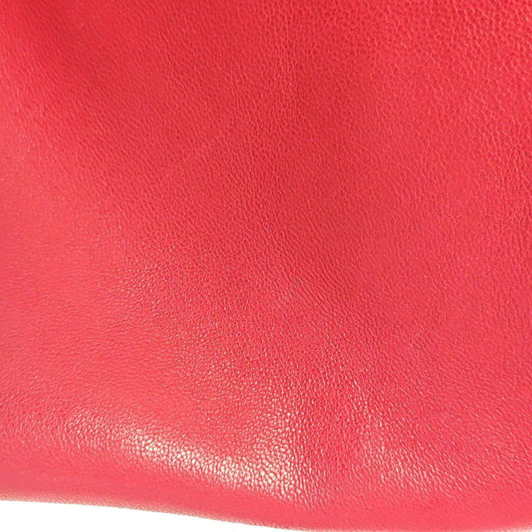 Lambskin Shoulder Bag Red