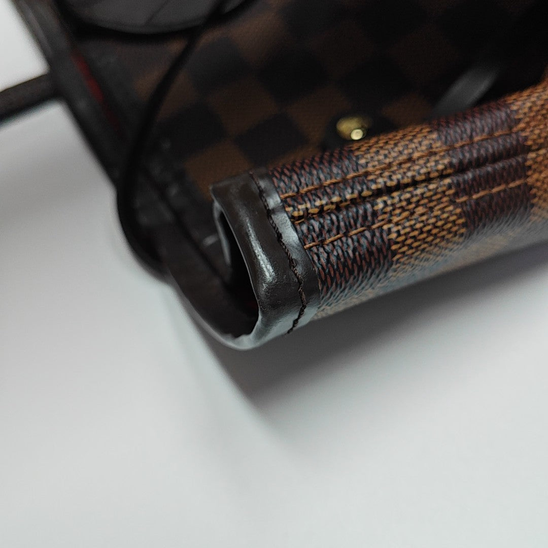 NEVERFULL MM Damier Ebene Coated Canvas Brown