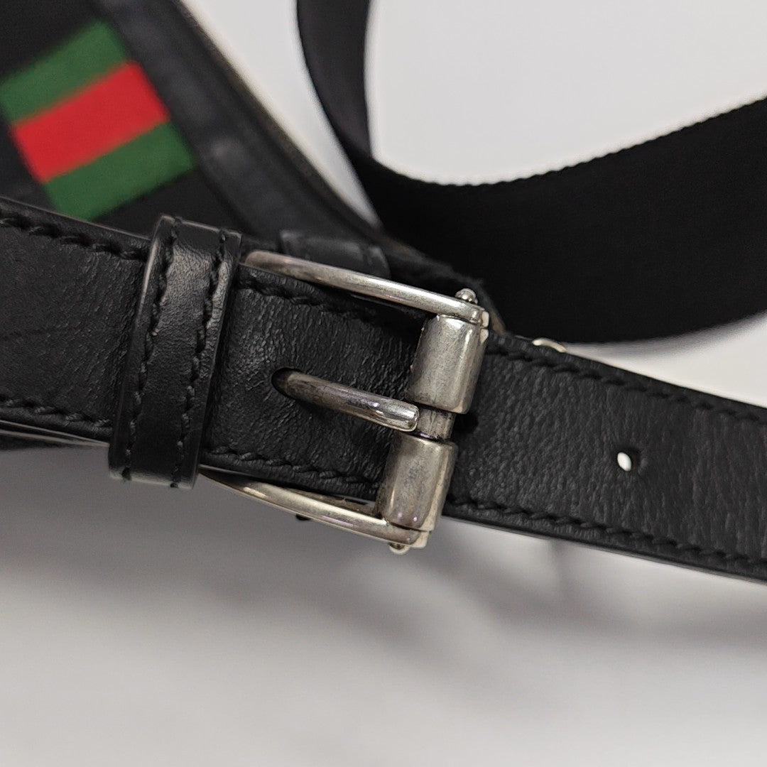 Fabric Shoulder Bag Black
