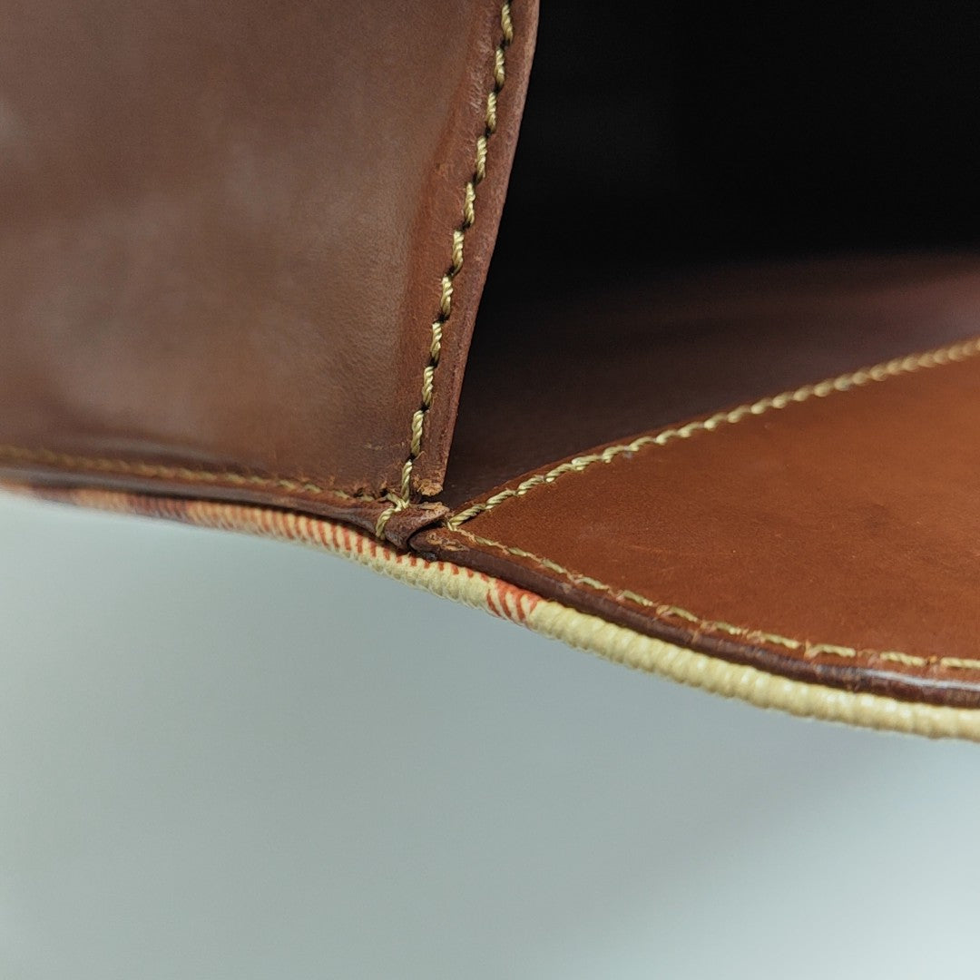 Coated Canvas Tote Bag Beige