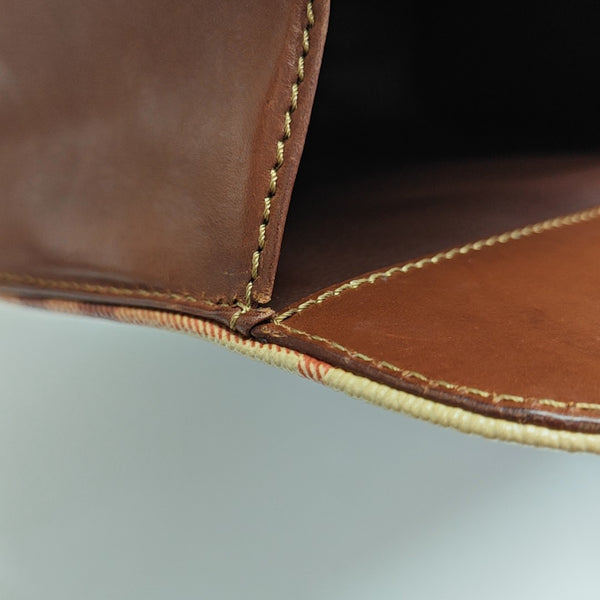 Coated Canvas Tote Bag Beige