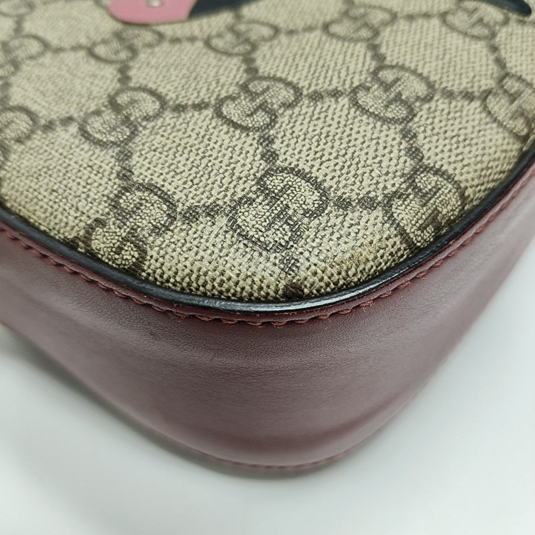 Monogram Coated Canvas Crossbody Bag Brown