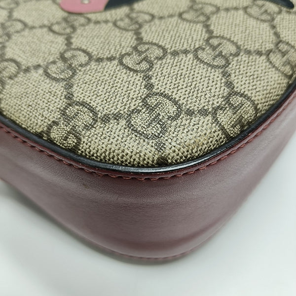 Monogram Coated Canvas Crossbody Bag Brown