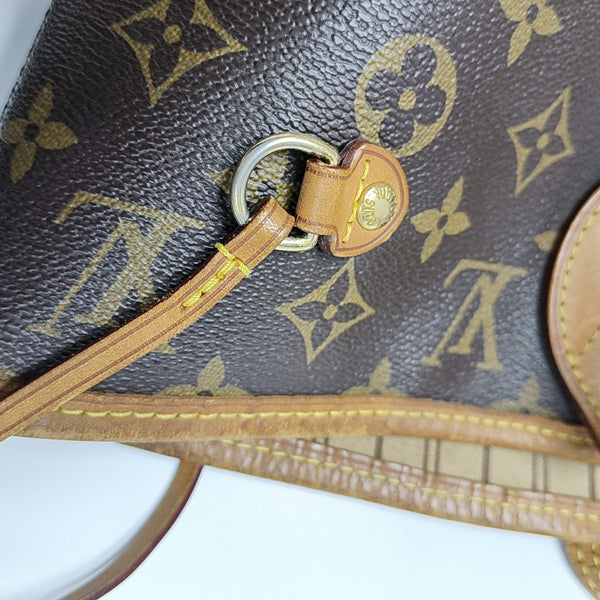 NEVERFULL MM Monogram Coated Canvas Brown
