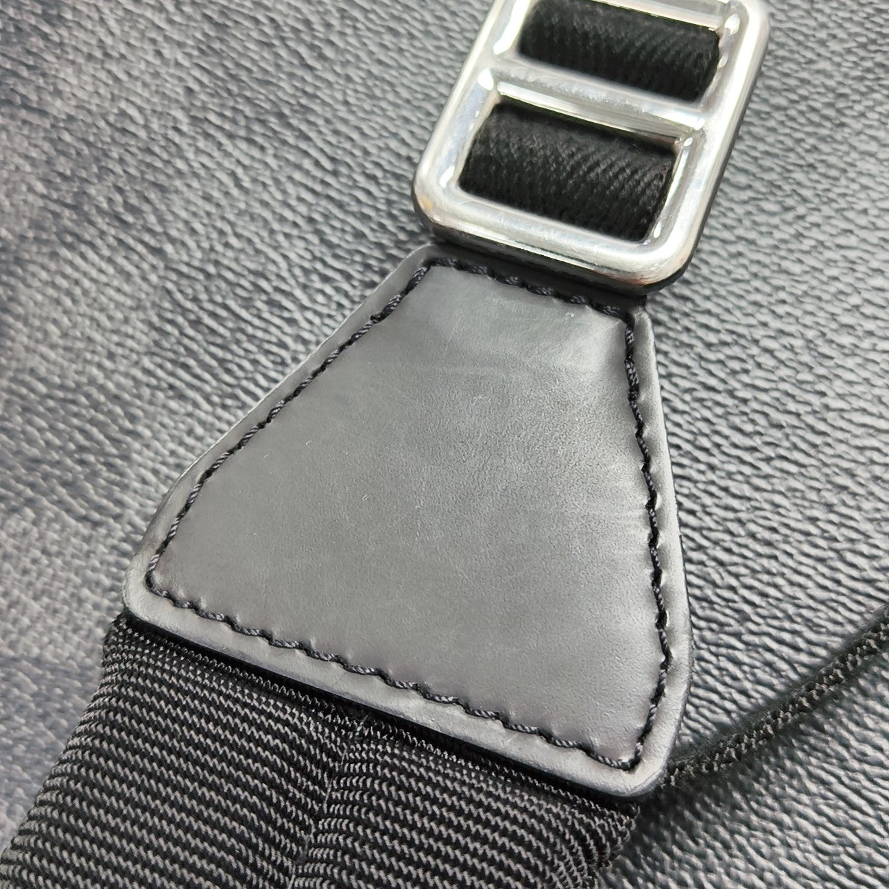 JOSH Damier Graphite Coated Canvas Gray
