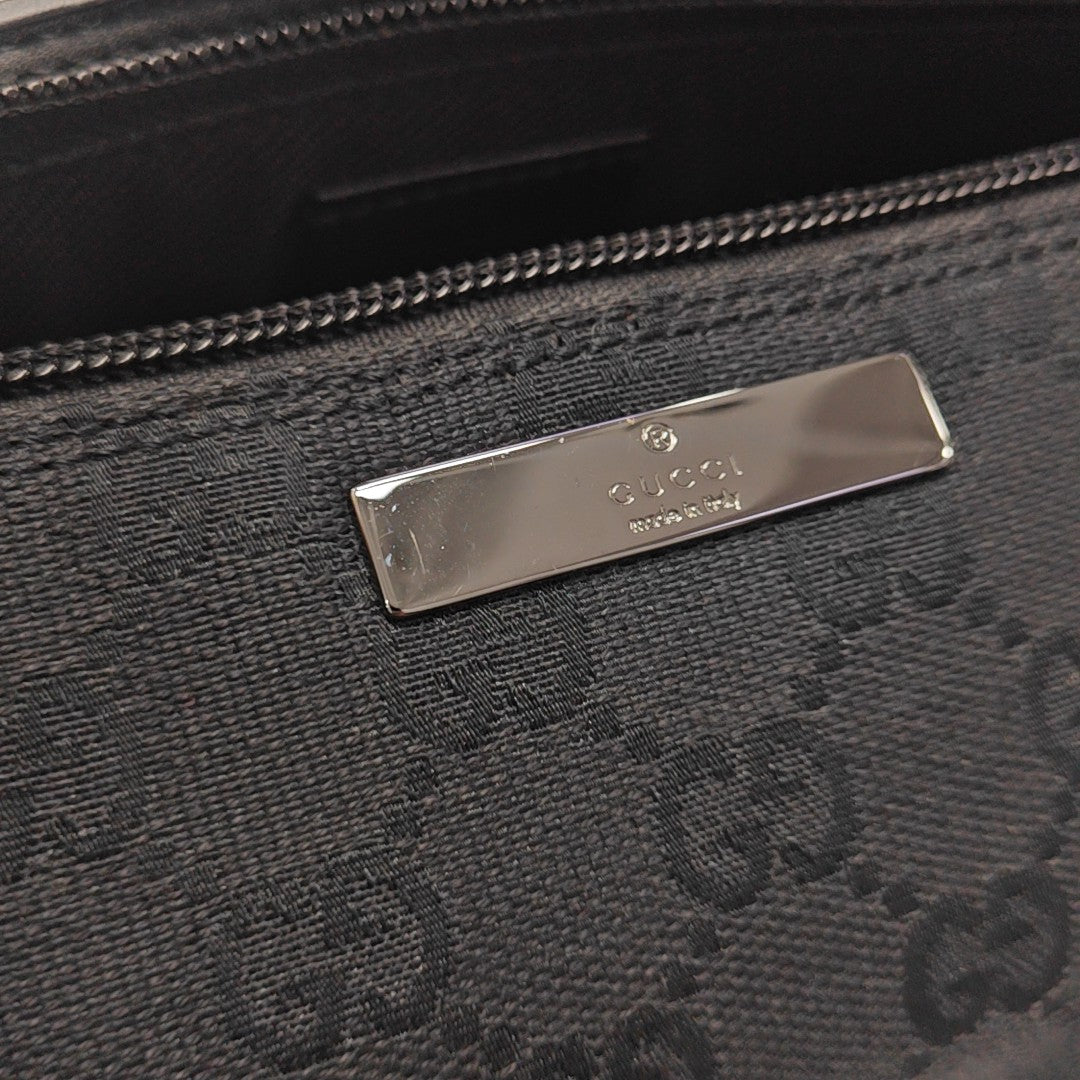 Monogram Canvas Top Handle Bag Black